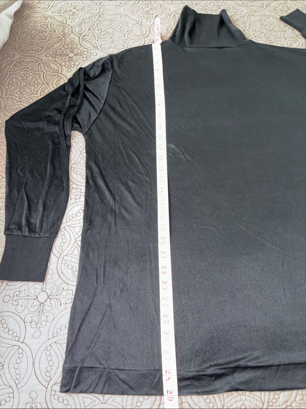SPORT SILKS NWOT Men's Black 100% Pure Chinese Imperial Silk Turtleneck Size XL. - Picture 8 of 9